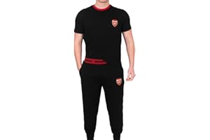 ARSENAL F.C. Arsenal FC Mens Pyjamas Long Premium Set OFFICIAL Football Gift