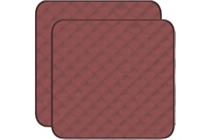 RIQINXIN Atmungsaktiv Inkontinenzunterlage Stuhlauflage Waschbare Inkontinenz Stuhlunterlage Wasserdichte Sitzauflage für inkontinenz für ältere Menschen 54x56cm Braun