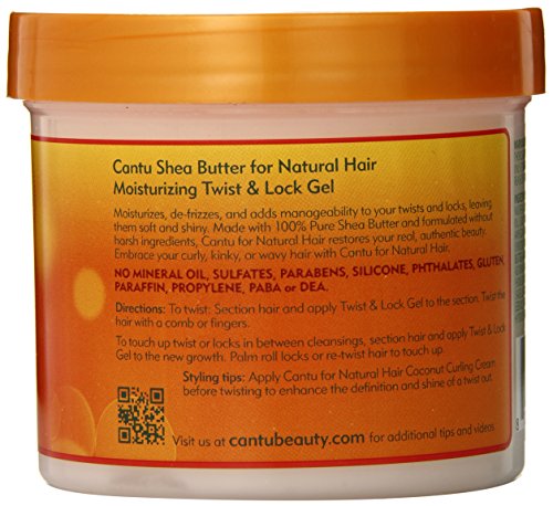 Cantu Shea Butter for Natural Hair Moisturizing Twist & Lock Gel 370g - 2