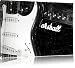 Produktbild E-Gitarre vor Marshall Verstärker Format: 120x80 auf Leinwand, XXL riesige Bilder fertig gerahmt mit Keilrahmen, Kunstdruck auf Wandbild mit Rahmen, günstiger als Gemälde oder Ölbild, kein Poster oder Plakat