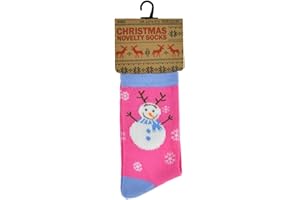 IUEG LIMITED IUEG Kids Boys Girls Unisex Christmas Novelty Santa Reindeer Snowflake Designs Gift Socks