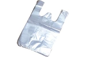 XUMIN 100pcs 24x36cm / 9.4x14inch gilet en plastique transparent sacs gilet style transporteur sacs alimentaire shopping à emporter sachets marchandise sacs d'épicerie pour supermarché