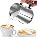 Produktbild Milchkännchen , innislink Milk Pitcher 350ml Edelstahl Milch Schalen perfekt für Milchaufschäumer Craft Kaffee Latte Milch Aufschäumen Krug