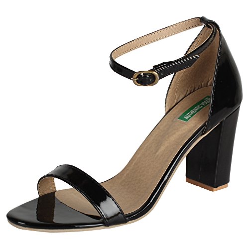 AUTHENTIC VOGUE Women's Ankle Strap Sandals-4 Inch High Heel