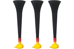 ‎FUN FAN LINE FUN FAN LINE - Packung x3 Kunststoff Vuvuzela Stadion/ungiftig Fußball Horn. Zübehor für Fußball- und Sportfeiern. Sehr Lautes Lufthorn für Animation.