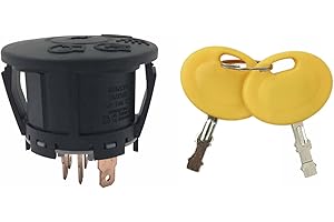 SENB Ignition Switch with 2 keys Replacement for John Deera MTD, Murray 925-1741, 725-1741, 94762, MU94762 Lawn Mower Tractor