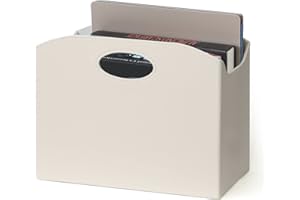 EZDeco Magazine Holder Foldable Magazine Rack Floor PU Leather File Holder Newspaper Book Storage Basket Document File Folder Organizer for Office Home (Off-white-1)