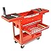 Produktbild animalmarketonline Schrank Cart Trolley-Koffer Werkzeugkoffer Instrumente Werkzeug Profi Miami rot