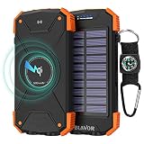 【ESTUDIO DURADERO Y TAMAÑO COMPACTO】El banco de energía inalámbrico BLAVOR está hecho de materiales ignífugos ABS de alta calidad y una batería de polímero de litio de alta calidad, muy duradera y resistente, lo que lo hace sentir bien y seguro en la mano. A prueba de salpicaduras IPX4, a prueba de polvo, a prueba de golpes. Peso ligero y tamaño compacto.