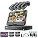 Produktbild SANNCE Videoüberwachung Überwachungskamera 10 Zoll Display 8CH 720P DVR Recorder Überwachungssystem mit 4 Kameras 720P für innen und außen Bereich ohne Festplatte