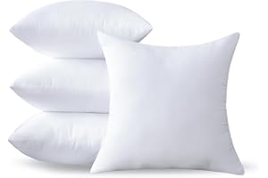 OTPIPCS 4er Set Kissenfüllung 50x50 cm Hochwertige Innenkissen für Sofakissen Dekokissen Kopfkissen und Zierkissen Atmungsaktive Füllung für Sofa Couch und Wohnzimmer, weiße