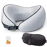Yarrashop Reise Nackenkissen Orthopädisches Reisekissen Schlafen Memory Foam Stoff Ergonomisches Nackenstützkissen für Erwachsene/Kinder bequemen Schlaf im Flugzeug, Auto oder Zug Yarrashop Reise Nackenkissen Orthopädisches Reisekissen Schlafen Memory Foam Stoff Ergonomisches Nackenstützkissen für Erwachsene/Kinder bequemen Schlaf im Flugzeug, Auto oder Zug