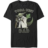 Star Wars Yoda Best Dad Bisiklet Yaka T-Shirt Tiş&ouml;rt Erkek