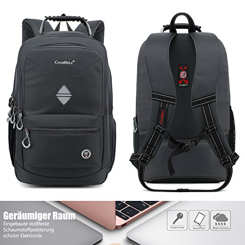 CoolBell 18 4 Zoll Rucksack Laptop Tasche Reise Rucksack wasserdicht Wandern Knapsack Sch tzende Tagesrucksack passen 15-17 3 Zoll Laptop f r Dell H reviews CoolBell 18 4 Zoll Rucksack Laptop Tasche Reise Rucksack wasserdicht Wandern Knapsack Sch tzende Tagesrucksack passen 15-17 3 Zoll Laptop f r Dell H
