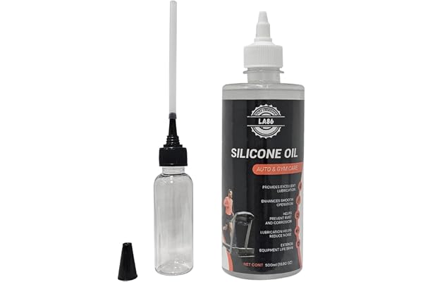 LA86 Silicone Oil for Treadmill Belt, Sewing Machine, Automotive, Laboratory Oil Bath, Lubricant 500 ML