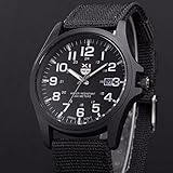 Kycut Herren-Armbanduhr, Online, Einkaufen, Outdoor, Datum, Edelstahl, Militär, Sport, Analog, Quarz, Armee-Armbanduhr