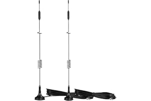 Bingfu 4G LTE Antenna TS9 Aerial 8dBi Magnetic Base Antenna 2-Pack Compatible with MiFi Hotspot Router USB Modem Dongle Netgear LB2120 Nighthawk M1 MR1100 M2 MR2100 AC785 AC797 AC790 AC810