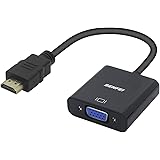 HDMI to VGA, Benfei Gold-Plated HDMI to VGA Adapter (Male to Female) for Computer, Desktop, Laptop, PC, Monitor, Projector, HDTV, Chromebook, Raspberry Pi, Roku, Xbox and More - Black