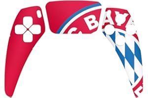 DeinDesign Skin kompatibel mit Sony Playstation 5 Controller PS5 Folie Sticker FC Bayern München Offizielles Lizenzprodukt FCB