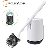 NEWXLT Toilet Brushes and Holders Upgraded Modern Design,Bathroom Toilet Bowl Brushes with Quick Drying Holder Set (Flooring/Mounted Wall) …