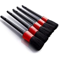 5-Piece Car Wash Air Outlet Detailing Brush Set – Auto Cleaning Kit By Bi-Trust