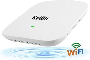 KuWFi Access Point WiFi 6 Gigabit Dual Band WLAN Access Point POE Wireless Access Point AP WLAN Verstärker WLAN Richtantenne,1800Mbps | 2,4 GHz/5 GHz | 2 x Port Ethernet PoE Gigabit | 802.11ax