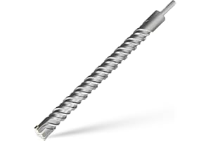 CSOOM SDS Plus Foret 26x460mm, Foret à béton professionnelle, Idéal pour percer dans la pierre, le béton, la pierre naturelle, le mur de briques
