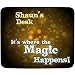 Produktbild Schreibtisch-Shaun'It's, wenn die Magic Happens-Wunschname-Premium-Mousepad (5 mm Dicke)