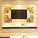 Produktbild Loterong Chinesische Grenze Stereo-Tv-Wand Sticker Acryl Spiegel Rahmen Kombination Aus Modernen Chinesischen Stil Wohnzimmer Mit, 340, Chinesischen Gold Frame-1 Gruppe 4 Preis Frei Grenze, In
