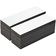 FIRST4MAGNETS MFL12040(GWD)-10 FML12040GW-100 Flexible Magnetic Labels with Gloss White Dry Wipe Surface (120 x 40 x 0.76mm) (Pack of 100)