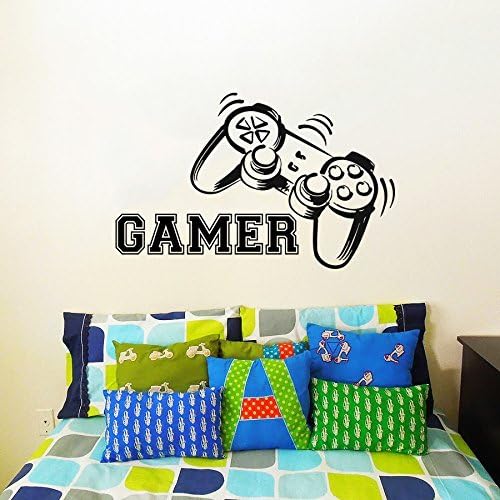 Wall Decals Game Controllers Gamer Gamepad Joystick Gaming Video Game Kids Children Nursery Boys Room Bathroom Vinyl Sticker Wall Decor Murals Wall Decal