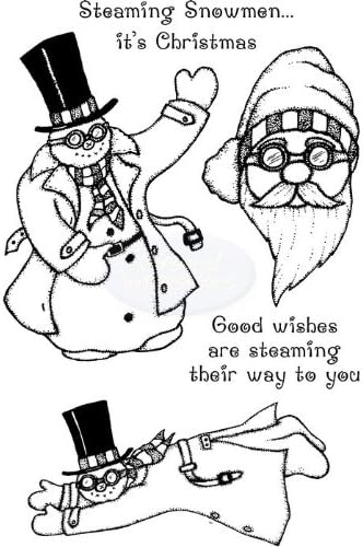 Lindsay Mason Clear Stamps - Steampunk Snowmen for Personal Impressions - CICSA6091