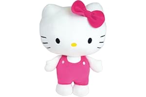 JEMINI | Peluche Hello Kitty Squishy 40 Cm | Coussin Peluche Doux Et Moelleux | Dès La Naissance | Grand Format Décoratif pour Chambre Fille | Licence Officielle Sanrio | Idée Cadeau Bébé | 024565