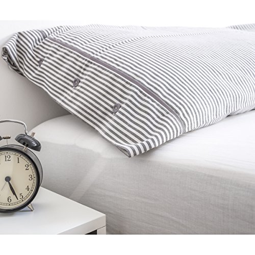 ECD Germany Wasserundurchlässige Matratzenauflage 100 x 200 cm Matratzenschoner 100% Baumwolle mit 4 Eckgummis Inkontinenz Wasserdicht Atmungsaktiv Matratzen-Auflage Betteinlage - 6