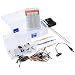 Produktbild kwmobile Elektronik Kit 174 Bauteile - Bausatz Set aus Steckbrett Steckverbinder Motor LED Taster Kondensatoren Widerstände für Arduino Raspberry Pi
