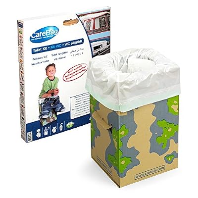Carebag Kit WC (assise en carton pliable + 12 sacs absorbants oxo-biodégradables)