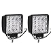 Produktbild Karl Aiken 2 x 4 in 48 W Off Road Lampe Stange Projektor Phare de Arbeit LED Flood Nebelscheinwerfer LED Herde Tag Licht Beleuchtung der Motorrad-Rampe Dach Rückfahrleuchte LKW 4 x 4 Traktor Boot Quad 12 V-24 V