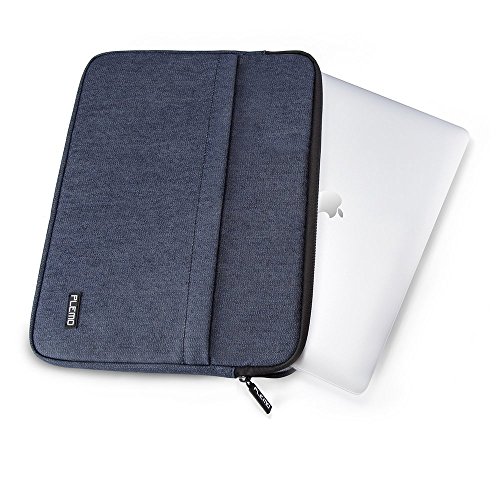 Plemo Laptophülle Hülle Tasche Sleeve Schutzhülle für 15 – 15,6 Zoll Laptop / MacBook Air / MacBook Pro / Notebook-Computer, Denimblau - 4