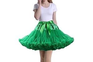 Tmade Jupe en Tulle pour Femme - Jupon de Cosplay Multicouche - Jupe Tutu pour Halloween Rock Party Festival Celebration Longueur