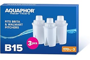 Aquaphor B100-15 Lot de 3 Cartouches Filtre à Eau de Remplacement