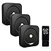 Produktbild Skaize XQ31 Funk Tür-Gong Kabellose Türklingel Türglocke Set mit 3 Empfänger (Erweiterbar, 110db laut, Wasserdicht, Bis 300m Reichweite, Schwarz)