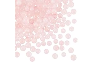 ‎OLYCRAFT OLYCRAFT Ungefähr 164~166 Stück 4mm Natürliche Rosenquarz Perlen Rosa Edelstein Perlen Edelsteine Rund mit Loch Edelsteinperlen zum Auffädeln stein Für Armband Halskette Schmuckherstellung