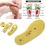 La terapia magnética plantillas de terapia de masaje de los pies. Estimulan los puntos de presión en la planta del pie y por supuesto aumentar el dolor y el malestar durante el día