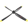 Lightweight RC Propellers Accessory,4 Blade Replacement RC Prop, Low Noise Model Spare Propeller Part Accs RC Plane