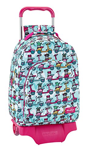 Preisvergleich Produktbild Schulrucksack Blackfit8 "Scooter" - Offiziell - mit Trolley Safta
