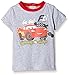 Disney Baby Boys 0-24m Lightning Mcqueen T-Shirt, Grey (Light Grey Melange/Red), 6-12 Months (Manufacturer Size:12 Months)