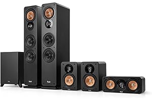 Teufel Ultima 40 Mk4 5.1 Système Audio - Système Home cinéma Surround avec Caisson de Basses Puissant, Bass-Reflex, Haut-Parleur médium en Kevlar - Noir