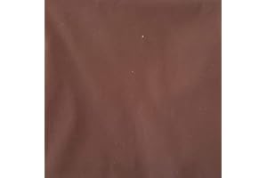 Pingianer - Tela de algodón para niños lisa, 100 % algodón, por metros, artesanía, tela de costura, algodón, marrón oscuro, 100x160cm (9,99/m)