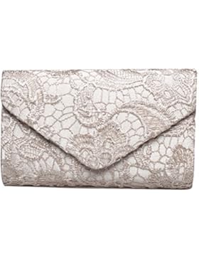 sumaju Spitze Umschlag Kupplung, Damen Blumenmuster Spitze Umschlag Kupplung Handtaschen, elegante Handtaschen...