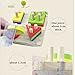 Fajiabao Birthday Gifts for Toddle Babies Colorful Wooden Blocks Shape and Colour Stacker Sorter Sorting Early Learning Activity Toys